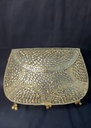 Royal Gold Metallic Kundan Chain Clutch