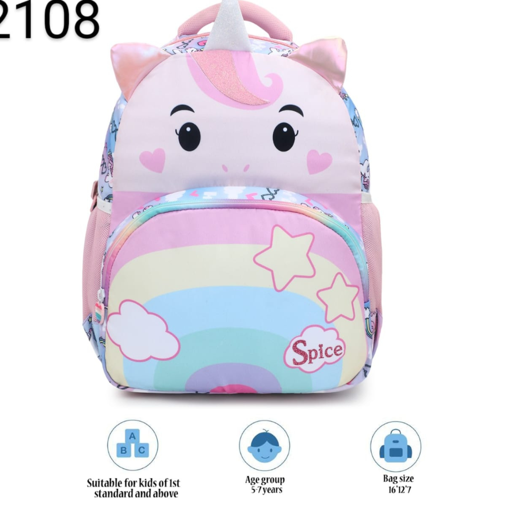 [GK-026] Spice Rainbow Unicorn School Backpack (Large)